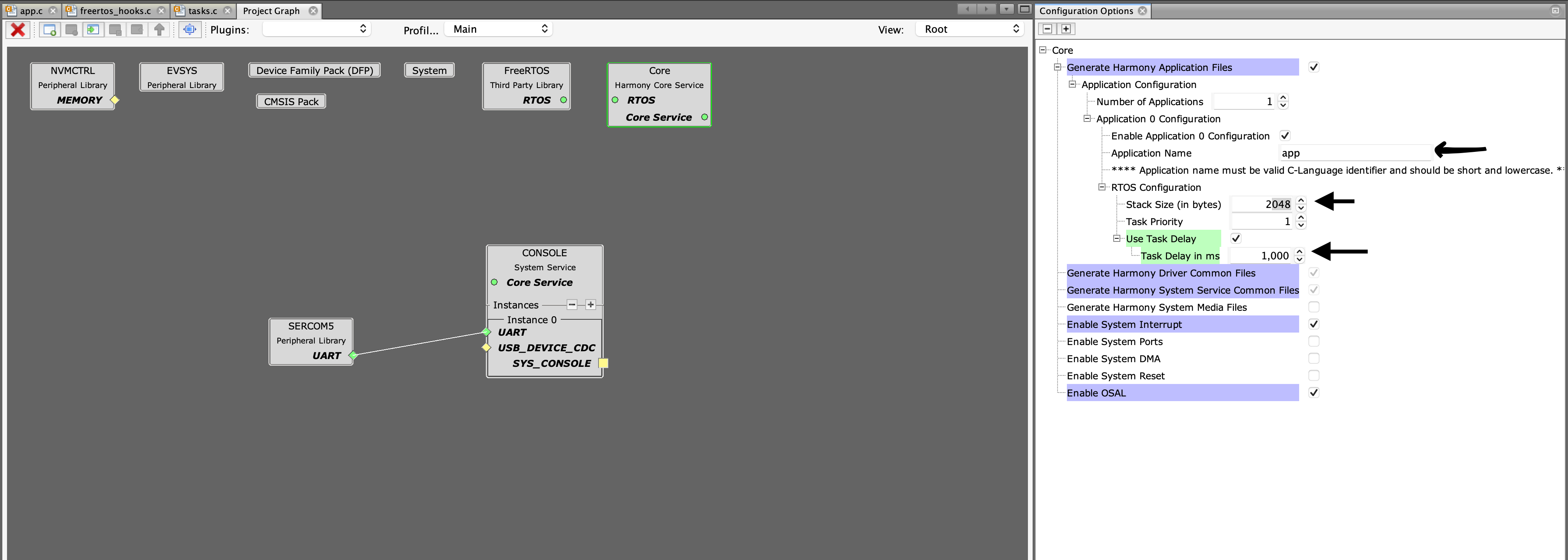 RTOS Task Config